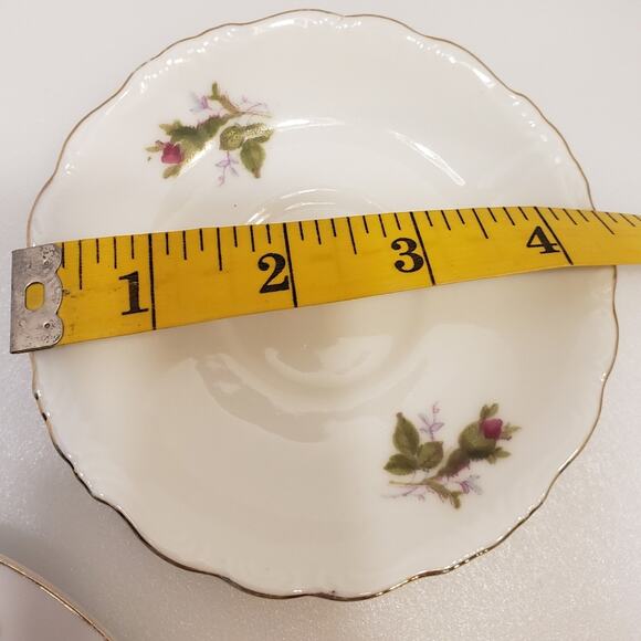 Gold China made in Japan Moss Rose 2 dessert plates 1 Yakama China saucer - Picture 9 of 10